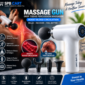 Deep Tissue Massage Gun with 4 Massage Heads